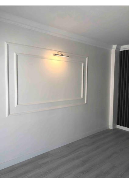 50 cm Krom Kasa Sarı Işık Pilli Değildir Elektrikli Banyo Ayna Tablo Aydınlatma Flüt Kuğu LED Aplik fırsatları