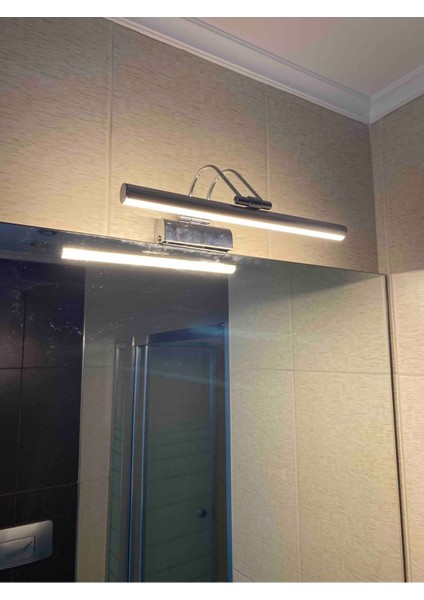 50 cm Krom Kasa Sarı Işık Pilli Değildir Elektrikli Banyo Ayna Tablo Aydınlatma Flüt Kuğu LED Aplik indirimleri