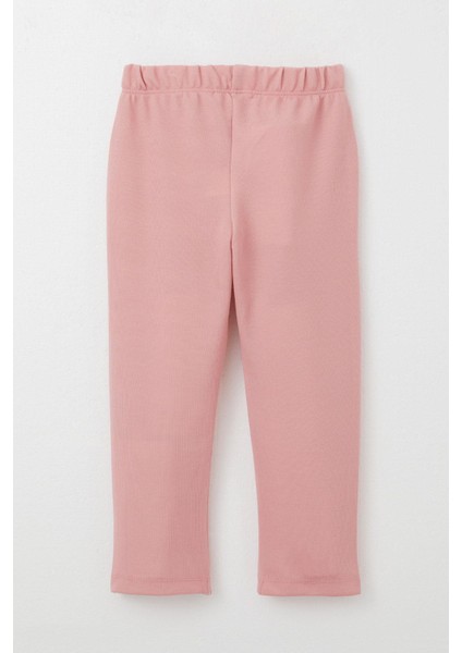 Kız Çocuk Taytlı Takım Çiçek Desenli Fırfırlı 3-7 Yaş, Pembe indirimleri