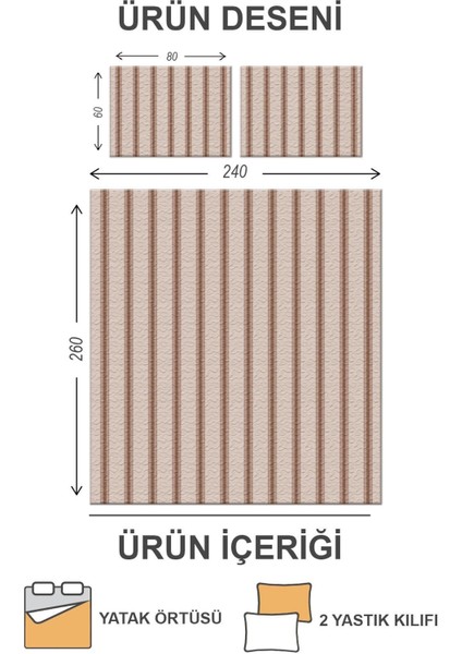 Kapitoneli Pamuk Dolgulu Kadife Kumaş Modern Desenli Premium Kalite Yatak Örtüsü Seti