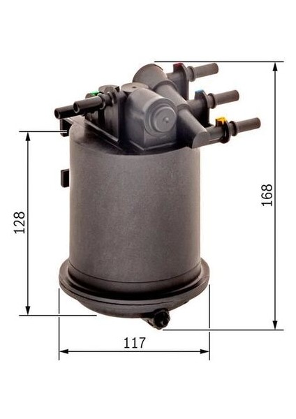 0450906461 Yakıt Filtresi Kangoo Laguna I Laguna Iı Megane I Scenic I Master Iı 1.9dcı Kütüklü 8200416946