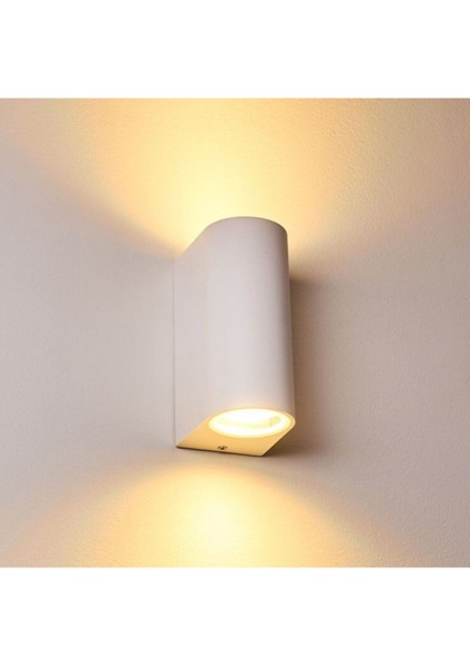 Amber Işık Ledli Iç ve Dış Mekan Dekoratif Çift Yönlü Duvar Apliği