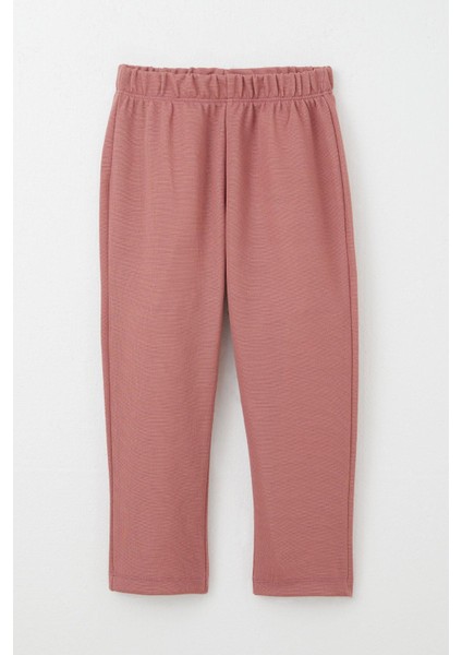 Kız Çocuk Taytlı Takım Çiçek Desenli Fırfırlı 3-7 Yaş, Gülkurusu modelleri