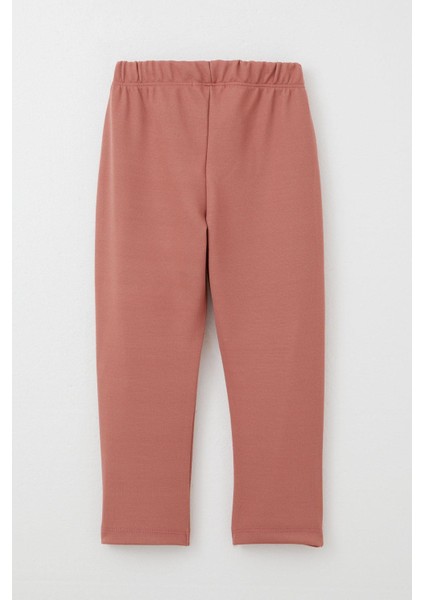 Kız Çocuk Taytlı Takım Çiçek Desenli Fırfırlı 3-7 Yaş, Gülkurusu indirimleri