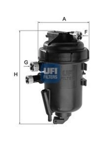 Ufı 55.120.00 Yakıt Filtresi Vectra C-Signum 1.9 Cdtı 04 Oe 813037
