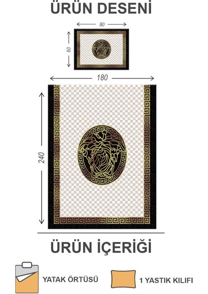 Kapitoneli Pamuk Dolgulu Kadife Kumaş Modern Desenli Premium Kalite Yatak Örtüsü Seti