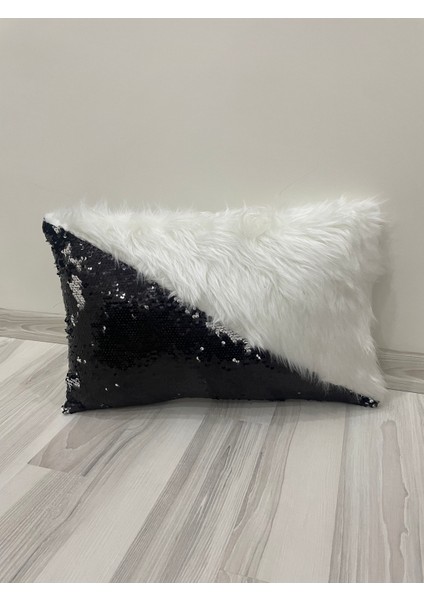 Pullu Peluş Dikdörtgen Üçgen Kırlent Kılıfı indirimleri