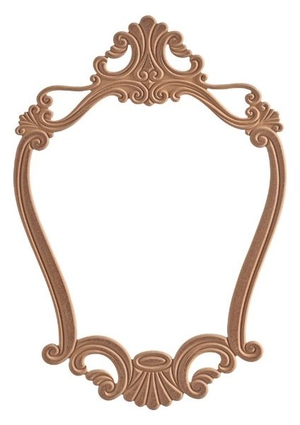 Ms - Ayn 179 / 105 cm Mira Ayna Ahşap Ham Cilasız
