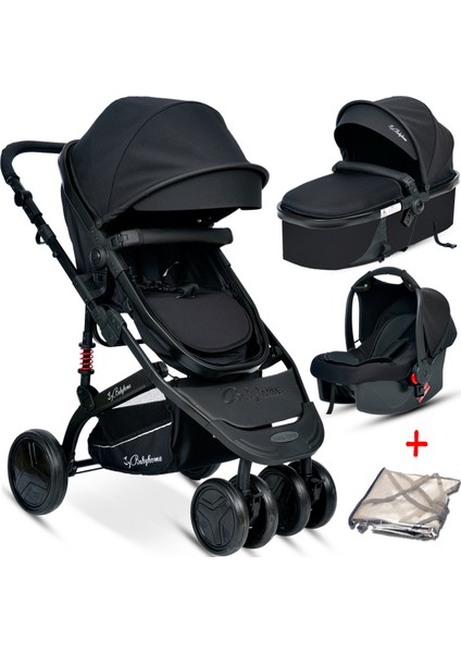 BH-945 Paris Amortisörlü Travel Sistem Bebek Arabası