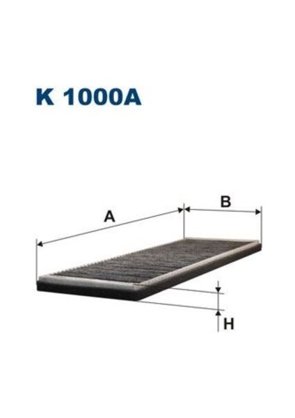 K1000A Polen Filtresi Astra-Serisi Ic 99-02 F Astra-Serisi Ic 99-02 F 91-Corsa B-94-01 Tigra 94-00 Calibra 89-97 A 90-Karbonlu 1718044