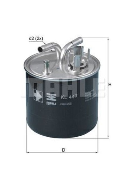 Mahle-Knecht-Behr KL447 Yakıt Filtresi Mazot Audi A8 3.0 4.0 4.2 Tdı Quattro 03-9 057127435C