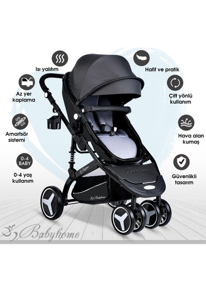 BH-945 Paris Amortisörlü Travel Sistem Bebek Arabası