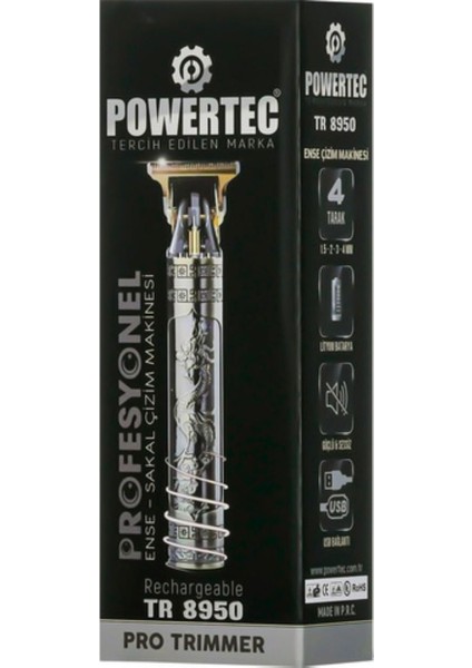 TR-8950 Saç Sakal Ense Vücut Tıraş Makinesi Altın Altın fiyatları