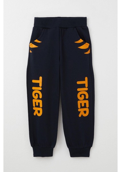 Erkek Çocuk Eşofman Takım Kaplan Nakışlı 1-4 Yaş, Hardal Sarı modelleri