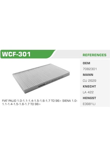 WCF-301 Polen Filtresi Palio Albea Kolı: 68 Ad FN0083