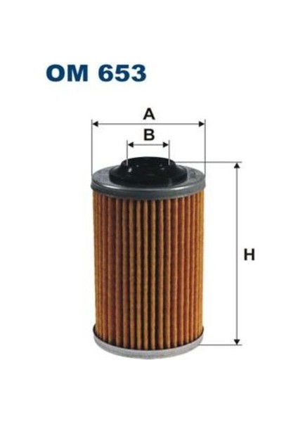 OM653 Yağ Filtresi Opel Insignia A A28NET-VECTRA C-Signum Z28NET-Z28NEL Saab 9.5 2.8 Turbo 93186310