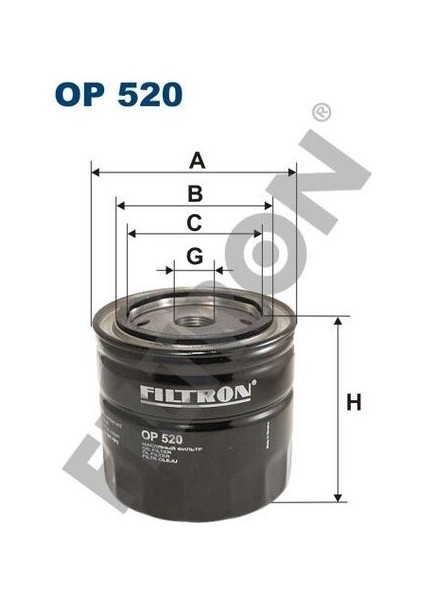 OP520 Yağ Filtresi Tofaş Murat 131 Doğan Şahin Kartal 1.5 MRMOEM-1085553