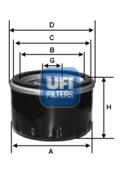 Ufı 23.564.00 Yağ Filtresi 8201059775