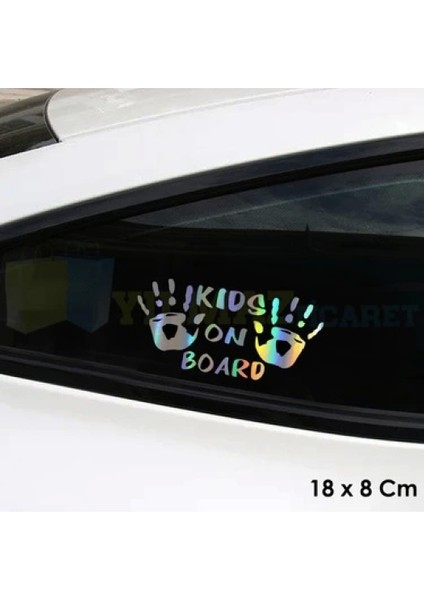 Baby On Board Arabada Bebek Var El Izi Hologram Oto Sticker