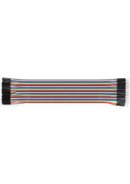 30CM 40 Pin Erkek Dişi Dupont Kablo Ayrılabilir 2.54MM 10 Renk Breadboard Atlama Kablosu Jumper Test Prototip Deneme Devre Bağlantı Tel