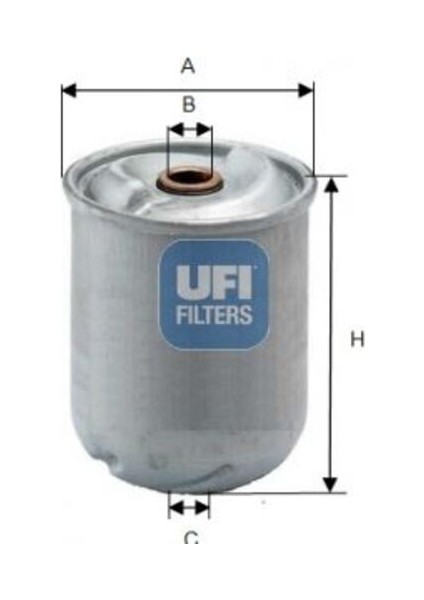 Ufı 25.901.00 Yağ Filtresi Ford Transit V348 2.4 TDCI-140PS 3.2 200PS 06 14 10P 15P Discovery 2 L318 2.5 Td5 98 04 6C1Q6N602BA
