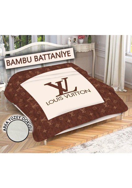 Dekoratif Modern Desenli %100 Bambu Kumaşlı Battaniye