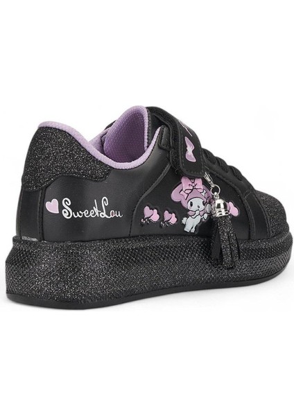 Kuromi Baskılı Siyah Mor Kız Çocuk Ayakkabı(Dar Kalıp) fiyatları