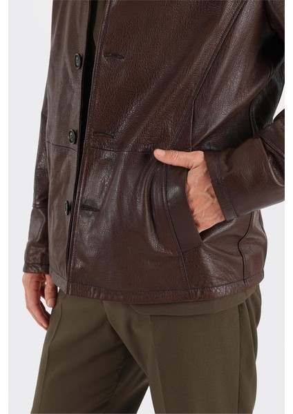 Kahve Deri Erkek Ceket fırsatları