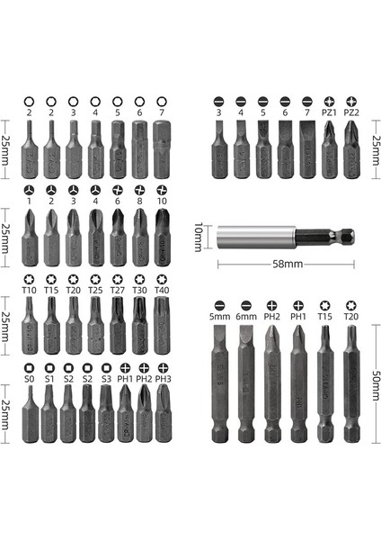 44 Parça Elektrikli Tornavida Seti USB Ileri ve Geri Seti, Kırmızı (Yurt Dışından) fiyatları