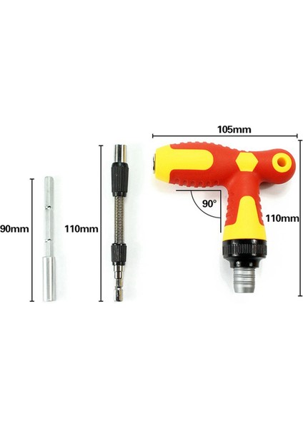 Teleskopik Çok Açılı Bakım Tornavida Kombinasyon Alet Seti (Yurt Dışından)