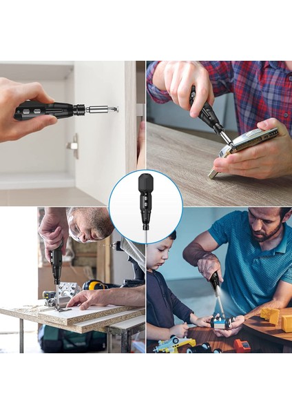 Elektrikli Tornavida Setleri, Otomatik Ev Onarım Alet Seti, Siyah (Yurt Dışından) indirimleri