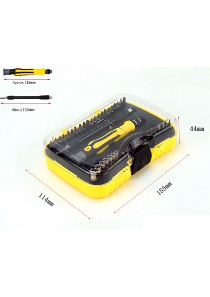 Çok Fonksiyonlu Kombinasyon Tornavida 45 Parça Set Telefon Sökme (Yurt Dışından)