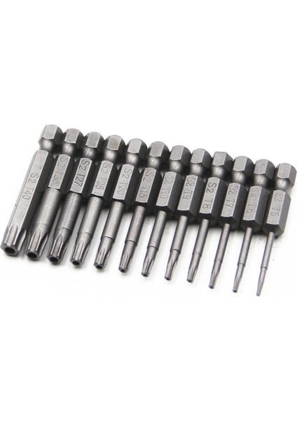 1/4inç Altıgen Saplı Tornavida, Matkap Ucu Seti (12 Parça Set 50MM) (Yurt Dışından)