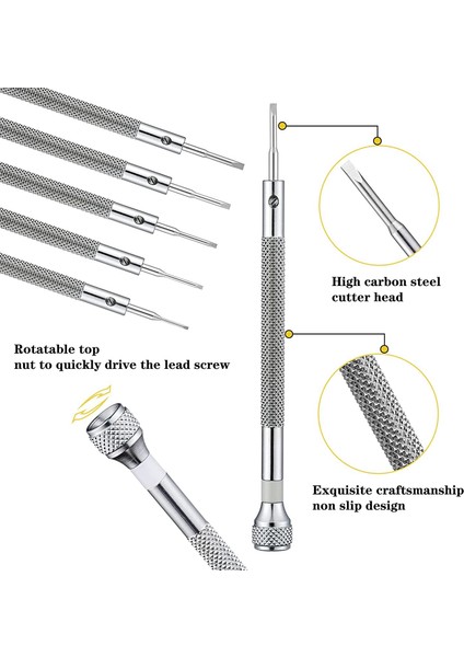 Mikro Hassas Takı Tornavida 0.6-1.6mm 8pcs Saat Tornavida (Yurt Dışından)