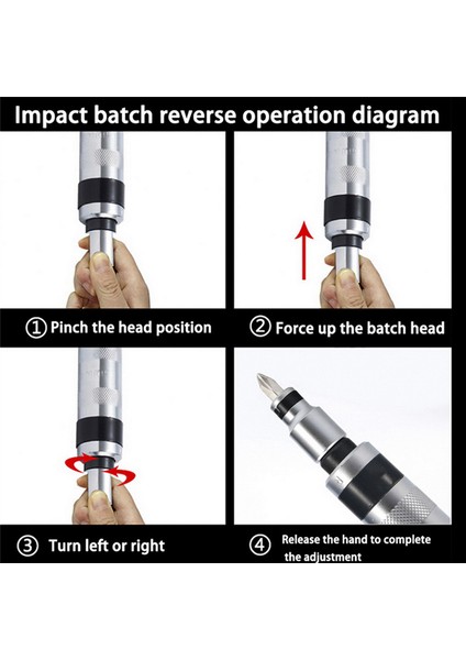 Cıvataları Gevşetmek Için Taşınabilir Darbeli Sürücü Tornavida El Aleti (Yurt Dışından) modelleri