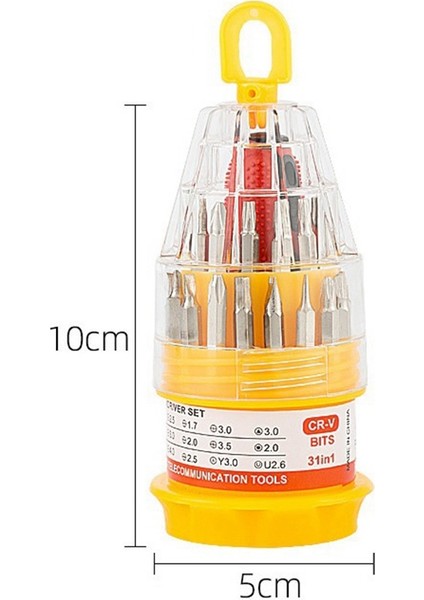 31-In-1 Mini Ev El Aleti Seti Kutulu Tornavida Seti (Yurt Dışından)