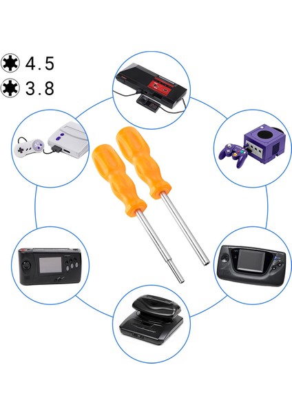 Nıntendo 64 Için Gamebit Güvenlik Tornavida Alet Seti 3.8mm 4.5mm (Yurt Dışından)