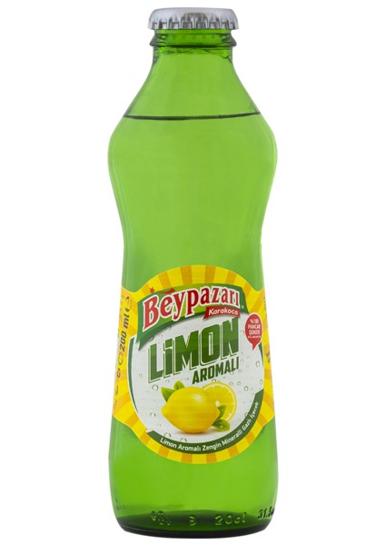 Limon Aromalı Maden Suyu 200 ml x 24 Adet