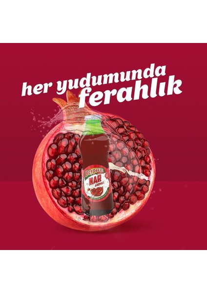 Nar Aromalı Maden Suyu 200 ml x 24 Adet