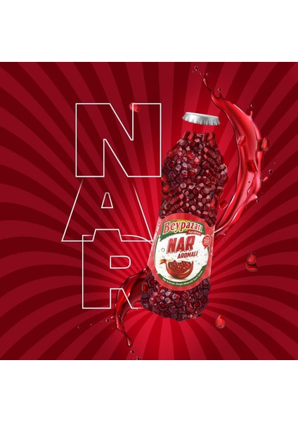Nar Aromalı Maden Suyu 200 ml x 24 Adet