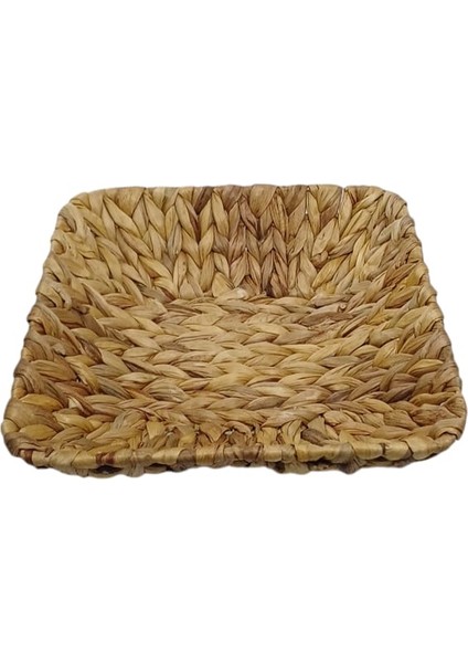 Hasır Kare Çok Amaçlı Sepet 27 x 27 x 6 5086