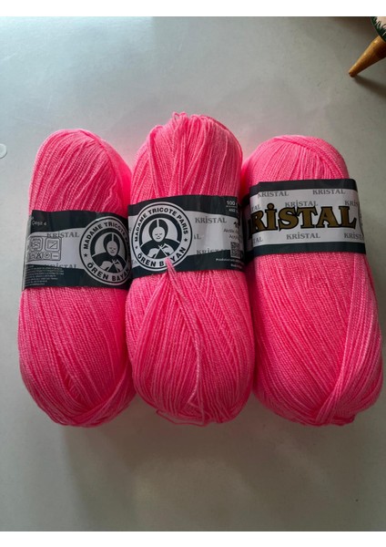 3 Adet Kristal Örgü Ipi Lif Battaniye Motifvb