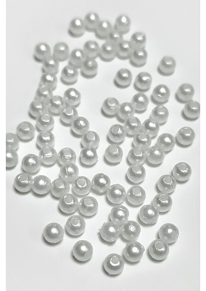 4 mm Delikli Inci Boncuk 500 Gram