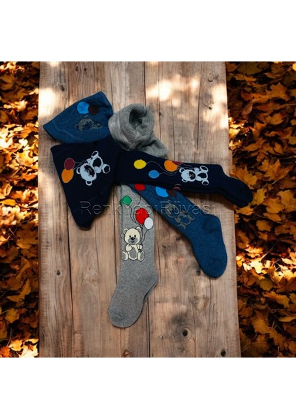 3 Adet %80 Pamuklu Havlu Kışlık Erkek Çocuk Kilotlu Çorap fırsatları