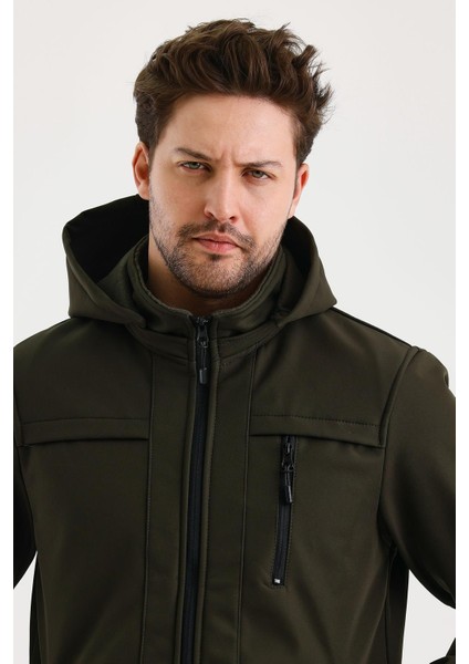 Yeşil Erkek Su Geçirmez Içi Polarlı Iç Çepli Çıkartılabilir Kapüşonlu Softshell Mont&kaban fırsatları