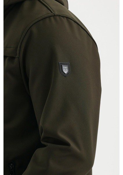 Yeşil Erkek Su Geçirmez Içi Polarlı Iç Çepli Çıkartılabilir Kapüşonlu Softshell Mont&kaban indirimleri