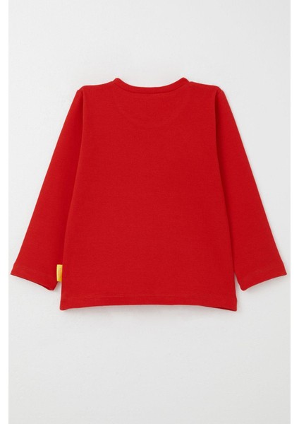 Kız Bebek Uzun Kollu Tişört Basic 9 Ay-3 Yaş, Kırmızı fiyatları