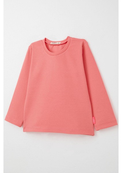 Kız Bebek Uzun Kollu Tişört Basic 9 Ay-3 Yaş, Mercan modelleri