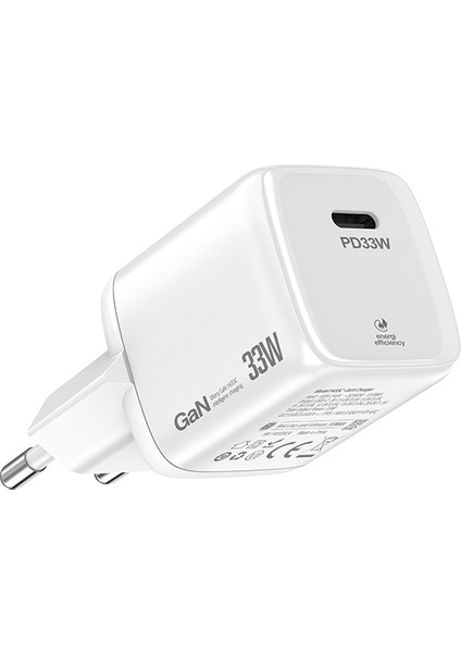 Hi33 Compact Effıcıent & Hı Tech Gan 48W Seyahat Hızlı Şarj Aleti USB A+ USB C