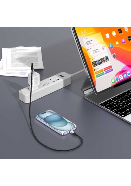 Hi33 Compact Effıcıent & Hı Tech Gan 48W Seyahat Hızlı Şarj Aleti USB A+ USB C